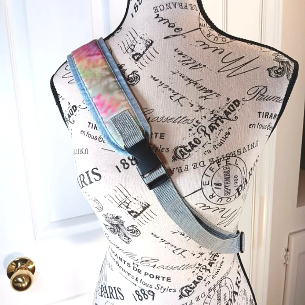 Rainbow Tie-Dye Slingback Bag Colorful Travel Backpack - Picture 10 of 16